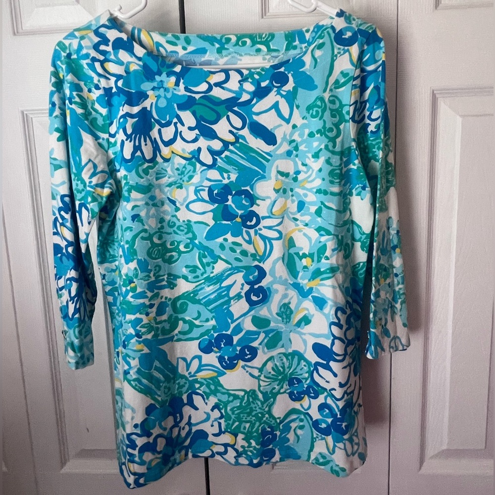 EUC 3/4 sleeve Lilly Pulitzer blouse